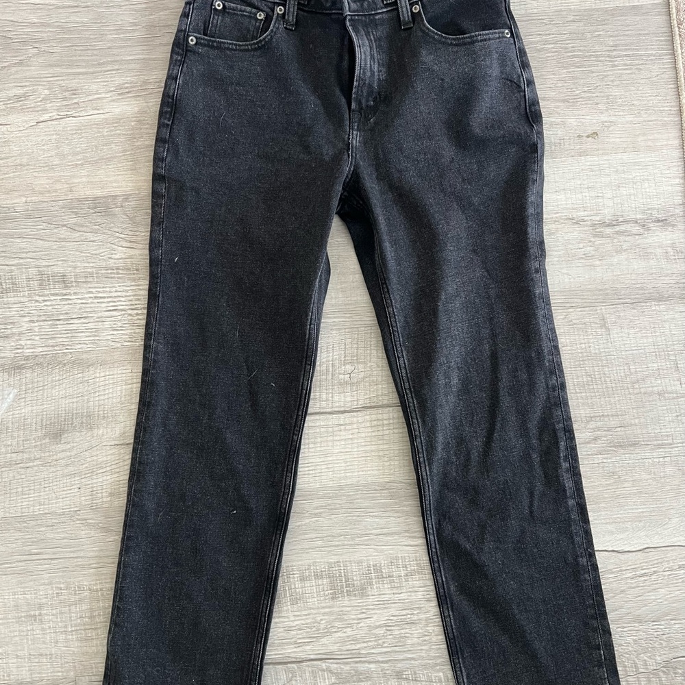 Abercrombie High Waisted Black Ankle Jeans